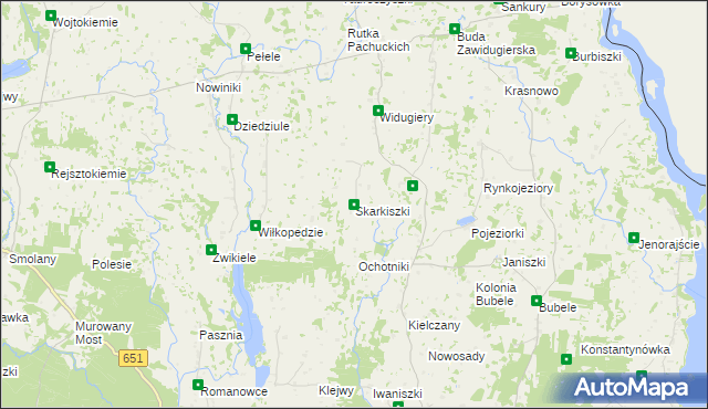 mapa Skarkiszki, Skarkiszki na mapie Targeo