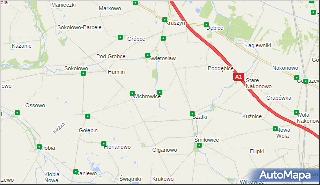 mapa Skibice gmina Choceń, Skibice gmina Choceń na mapie Targeo