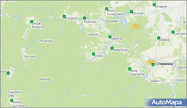 mapa Skłoby, Skłoby na mapie Targeo