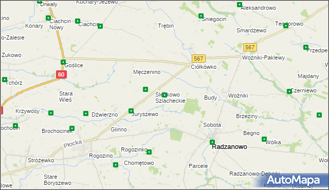 mapa Ślepkowo Królewskie, Ślepkowo Królewskie na mapie Targeo