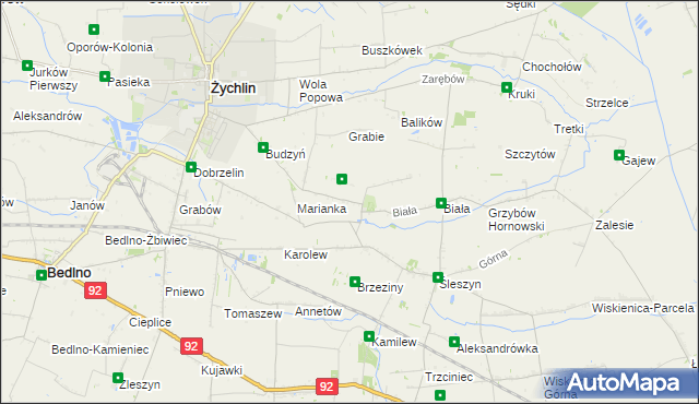 mapa Śleszynek, Śleszynek na mapie Targeo