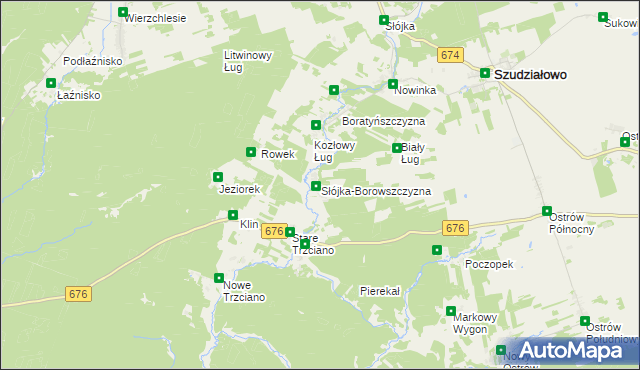 mapa Słójka-Borowszczyzna, Słójka-Borowszczyzna na mapie Targeo