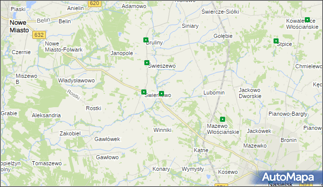 mapa Słustowo, Słustowo na mapie Targeo