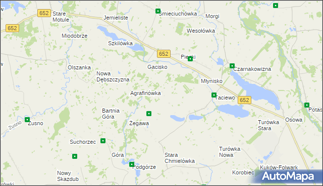 mapa Smolenka, Smolenka na mapie Targeo