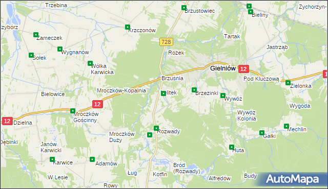 mapa Snarki, Snarki na mapie Targeo