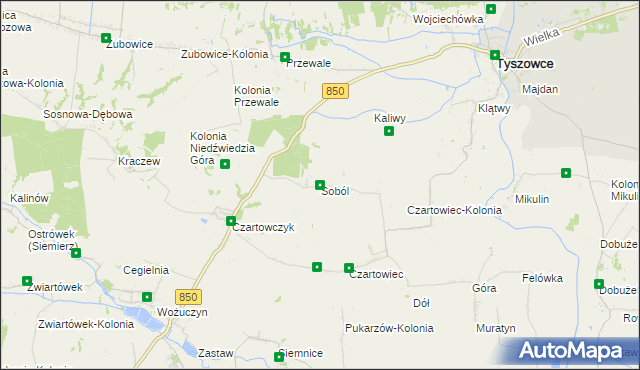 mapa Soból, Soból na mapie Targeo