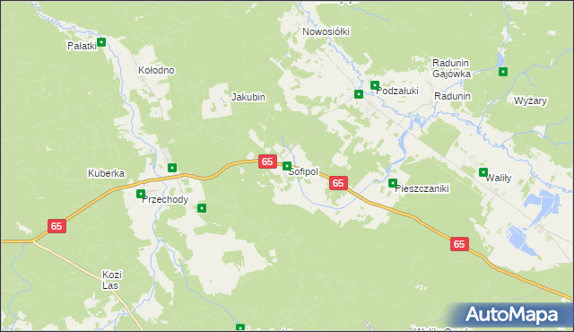 mapa Sofipol, Sofipol na mapie Targeo