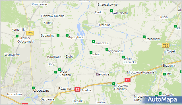 mapa Sołek, Sołek na mapie Targeo