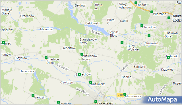 mapa Stanisławów Stary, Stanisławów Stary na mapie Targeo