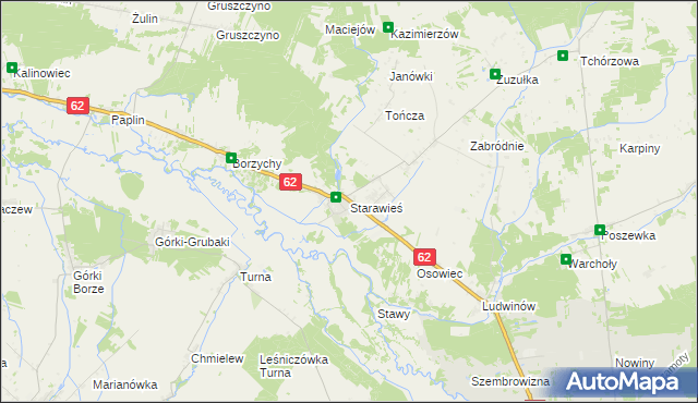 mapa Starawieś, Starawieś na mapie Targeo