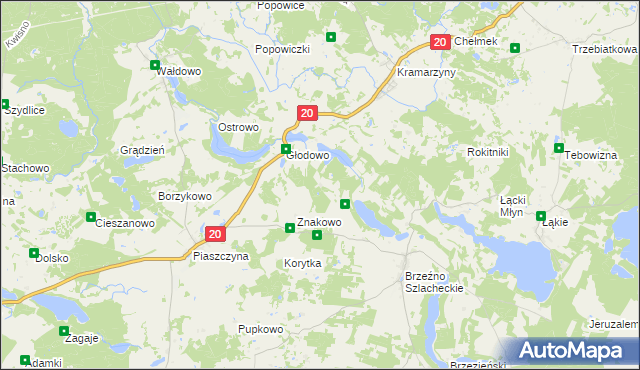 mapa Stare Brzeźno, Stare Brzeźno na mapie Targeo