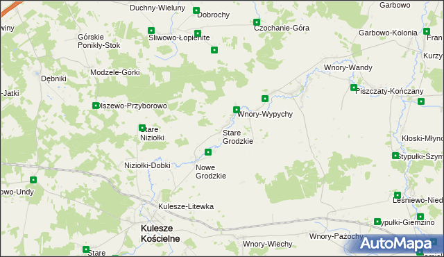 mapa Stare Grodzkie, Stare Grodzkie na mapie Targeo