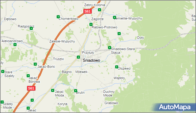 mapa Stare Ratowo, Stare Ratowo na mapie Targeo