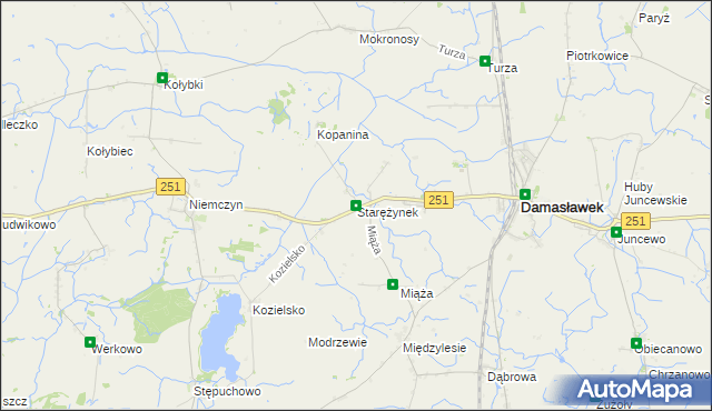 mapa Starężynek, Starężynek na mapie Targeo