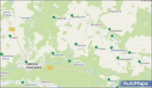 mapa Starnice, Starnice na mapie Targeo