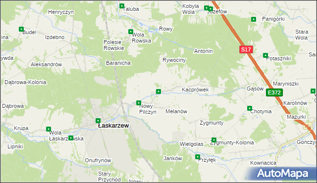 mapa Stary Pilczyn, Stary Pilczyn na mapie Targeo