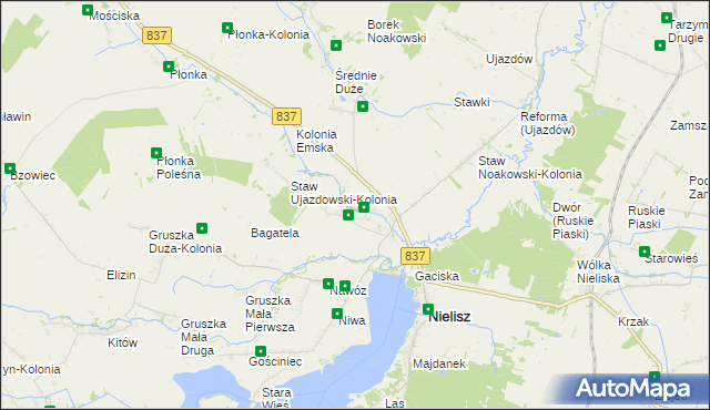 mapa Staw Noakowski, Staw Noakowski na mapie Targeo