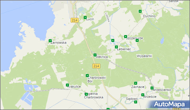 mapa Steknica, Steknica na mapie Targeo