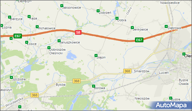 mapa Stępin, Stępin na mapie Targeo