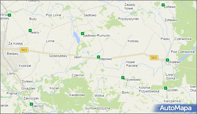 mapa Stępowo, Stępowo na mapie Targeo