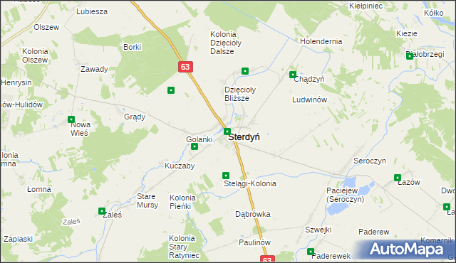 mapa Sterdyń, Sterdyń na mapie Targeo