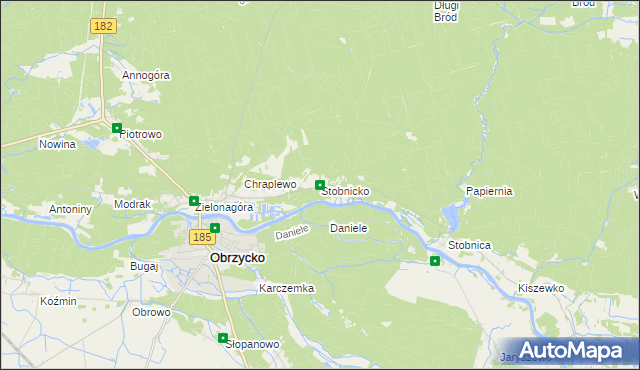 mapa Stobnicko, Stobnicko na mapie Targeo