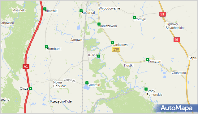 mapa Stocki Młyn, Stocki Młyn na mapie Targeo