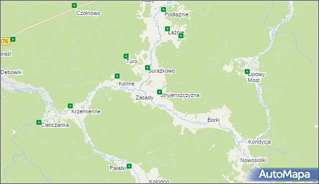 mapa Stryjenszczyzna, Stryjenszczyzna na mapie Targeo