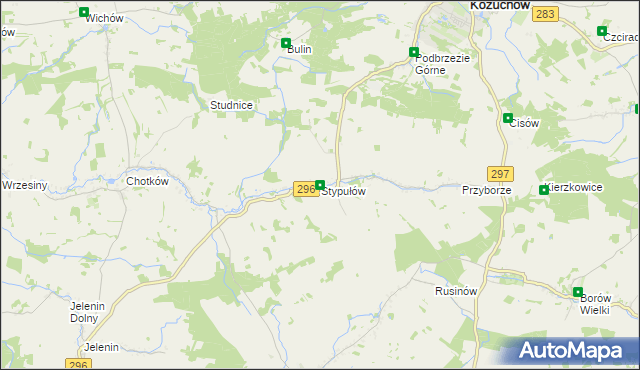 mapa Stypułów, Stypułów na mapie Targeo