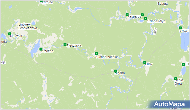 mapa Suchobrzeźnica, Suchobrzeźnica na mapie Targeo