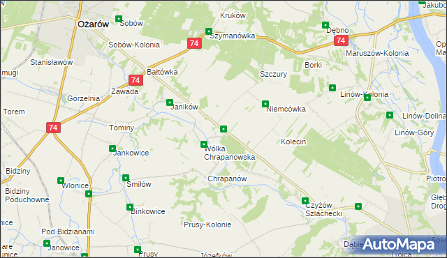 mapa Suchodółka, Suchodółka na mapie Targeo