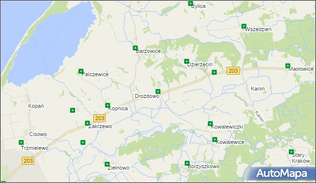 mapa Sulimice, Sulimice na mapie Targeo