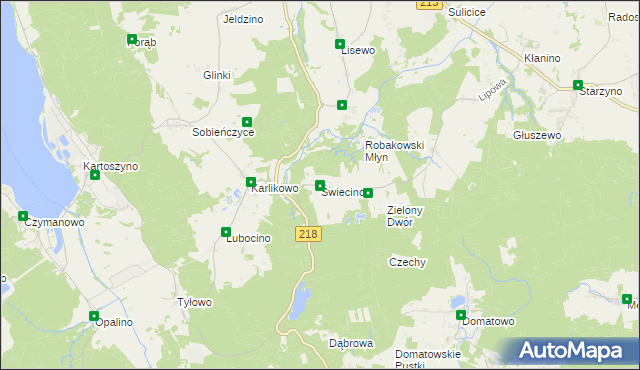 mapa Świecino, Świecino na mapie Targeo