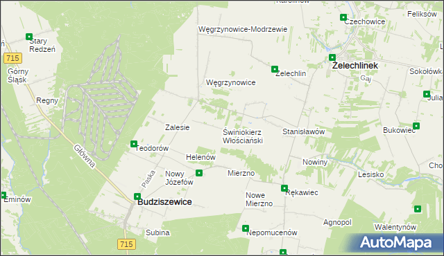 mapa Świniokierz Włościański, Świniokierz Włościański na mapie Targeo