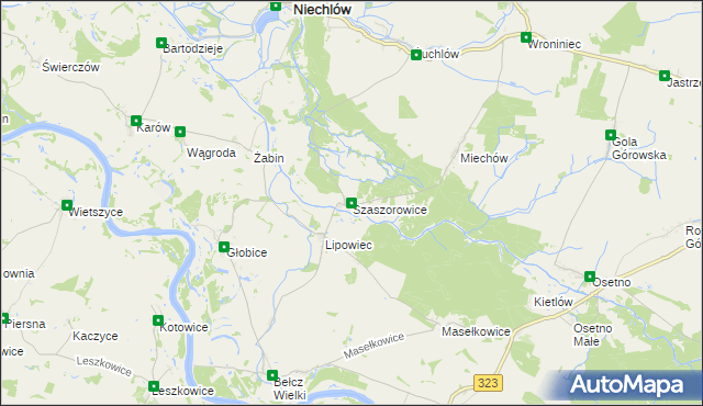 mapa Szaszorowice, Szaszorowice na mapie Targeo