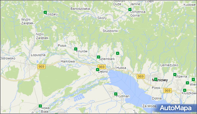 mapa Szlembark, Szlembark na mapie Targeo