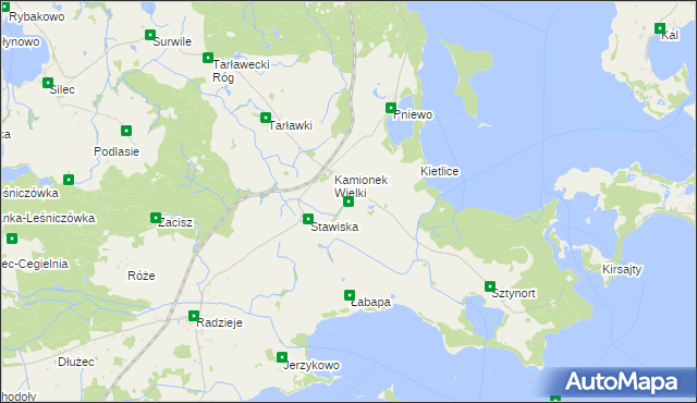 mapa Sztynort Mały, Sztynort Mały na mapie Targeo