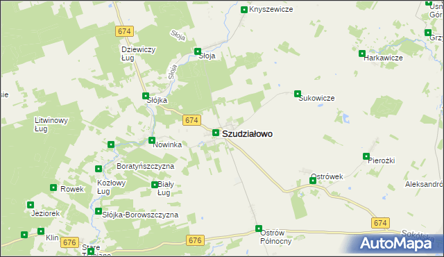 mapa Szudziałowo, Szudziałowo na mapie Targeo