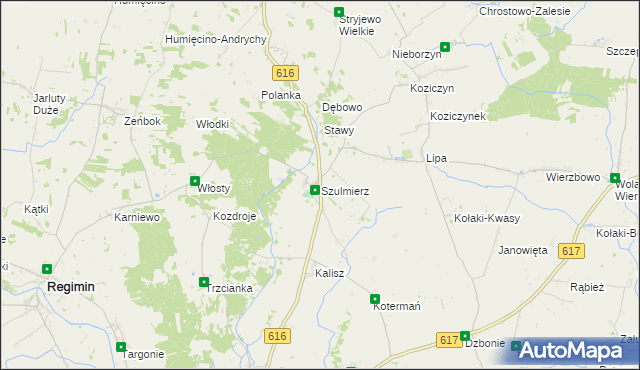 mapa Szulmierz, Szulmierz na mapie Targeo
