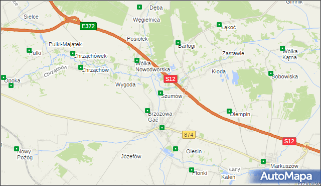 mapa Szumów, Szumów na mapie Targeo