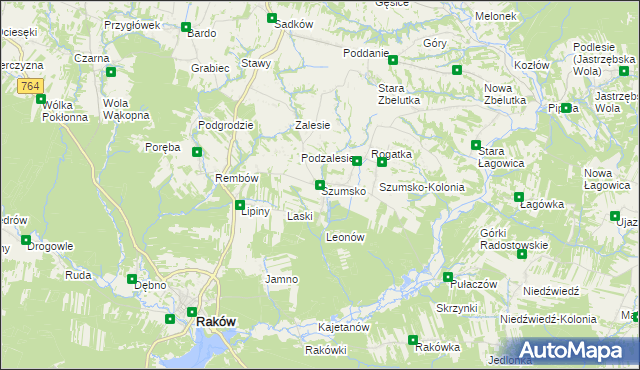 mapa Szumsko, Szumsko na mapie Targeo