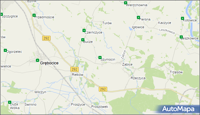 mapa Szymocin, Szymocin na mapie Targeo