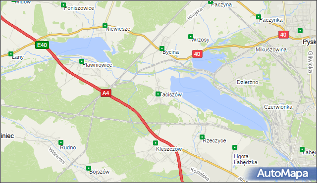 mapa Taciszów, Taciszów na mapie Targeo