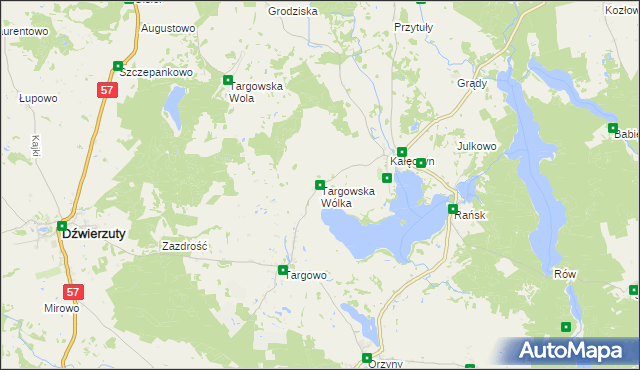 mapa Targowska Wólka, Targowska Wólka na mapie Targeo