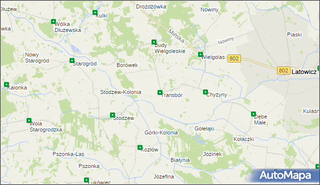 mapa Transbór, Transbór na mapie Targeo