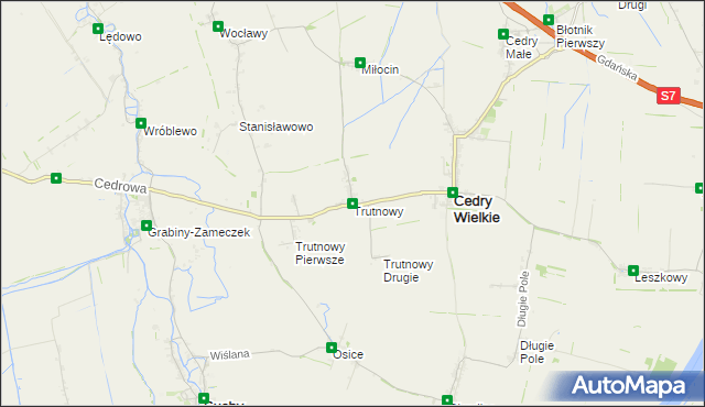 mapa Trutnowy, Trutnowy na mapie Targeo