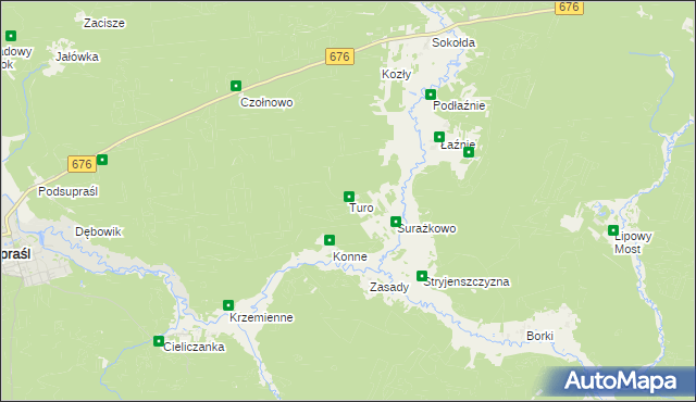 mapa Turo, Turo na mapie Targeo