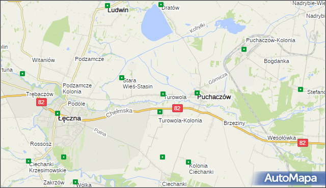 mapa Turowola, Turowola na mapie Targeo