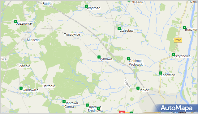 mapa Tymowa gmina Ścinawa, Tymowa gmina Ścinawa na mapie Targeo