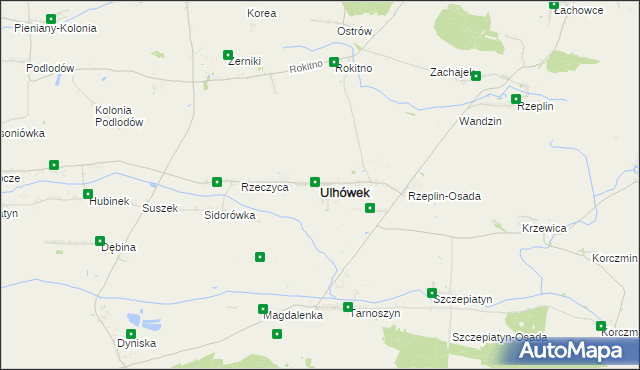 mapa Ulhówek, Ulhówek na mapie Targeo